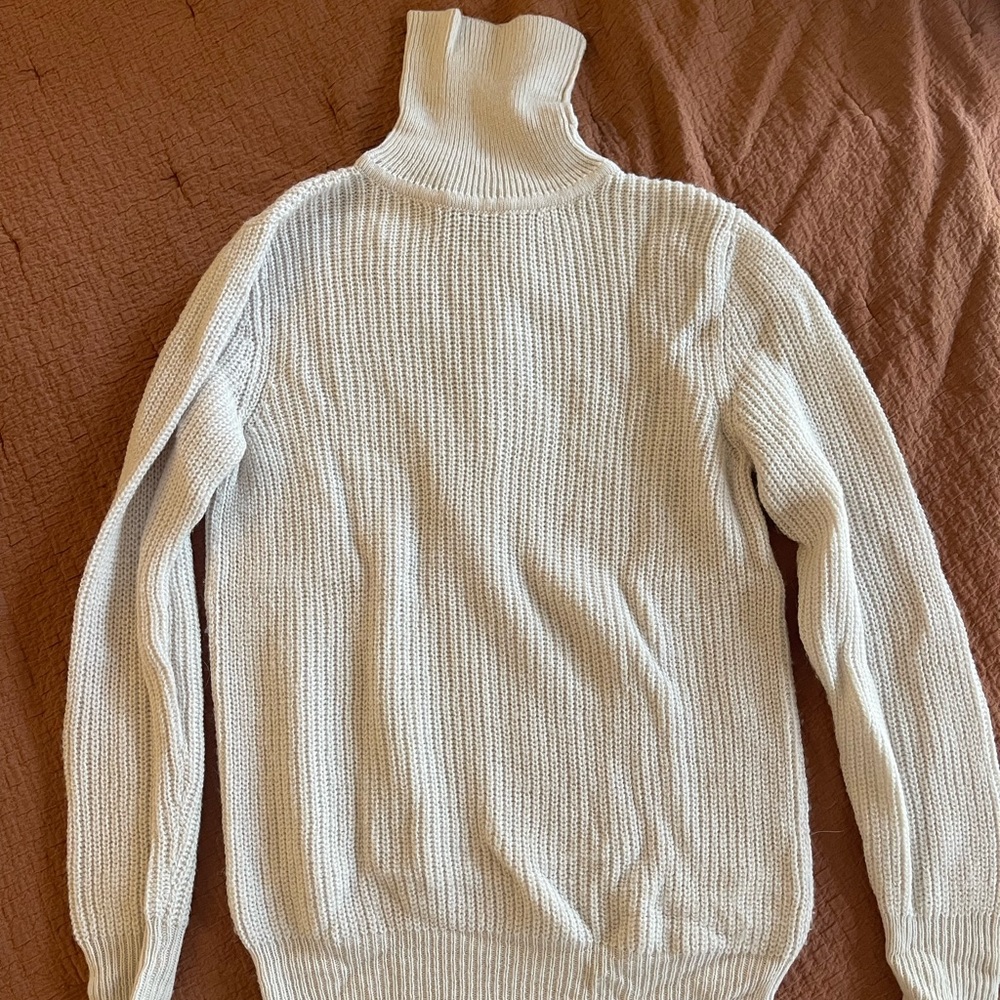 Iro Knit Turtleneck Sweater White